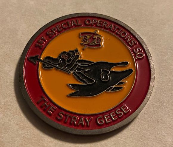 1st Special Operations Squadron Commander Goose 01 AFSOC Air Force Challenge Coin