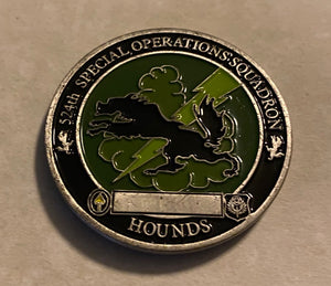 524th Special Operations Squadron Hounds AFSOC Air Force Challenge Coin