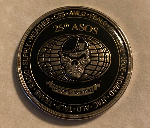 25th Air Support Operations TACP AFSOC Air Force Challenge Coin