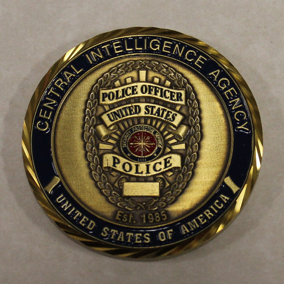 Central Intelligence Agency CIA Police One Team One Mission Challenge Coin