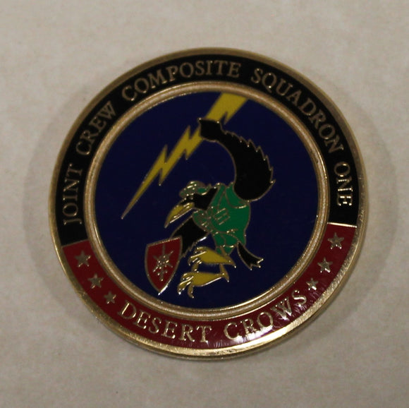 Joint Crew Composite Squadron One JCCS-1 Electronic Warfare Navy Army OIF Challenge Coin