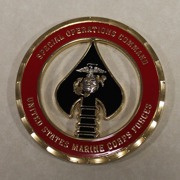 Marine Corps Special Operations Command Silent Warriors Est 24Feb06 Serial Numbered Challenge Coin
