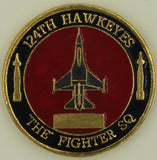 132nd Fighter Wing 124th Fighter Squadron Hawkeyes Air Force Challenge Coin