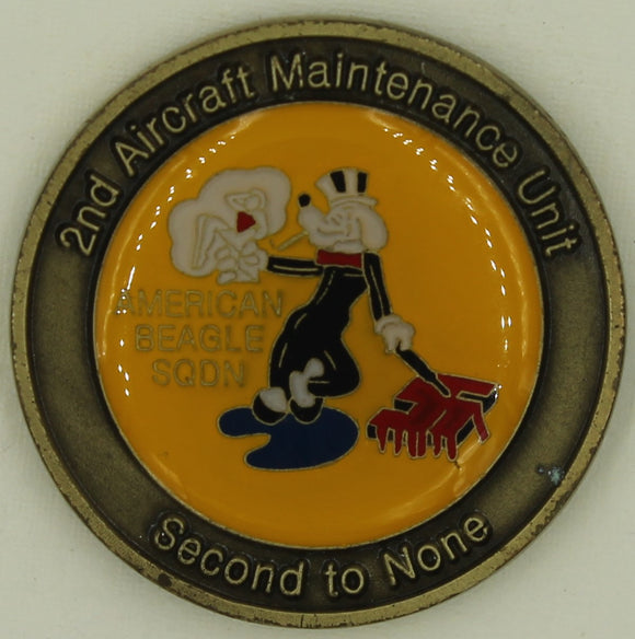 2nd Fighter Squadron F-15 Aircraft Maintenance Unit Air Force Challenge Coin