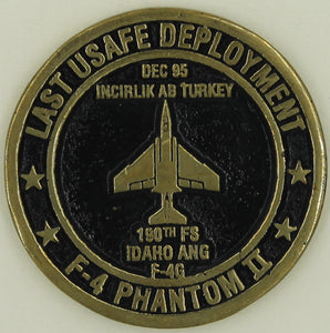 190th Fighter Sq F-4G Phantom F-4 Phantom II Air Force Challenge Coin