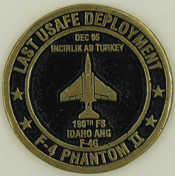 190th Fighter Sq F-4G Phantom F-4 Phantom II Air Force Challenge Coin