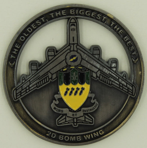 2nd Bomb Wing B-52 Buff Commander Air Force Challenge Coin
