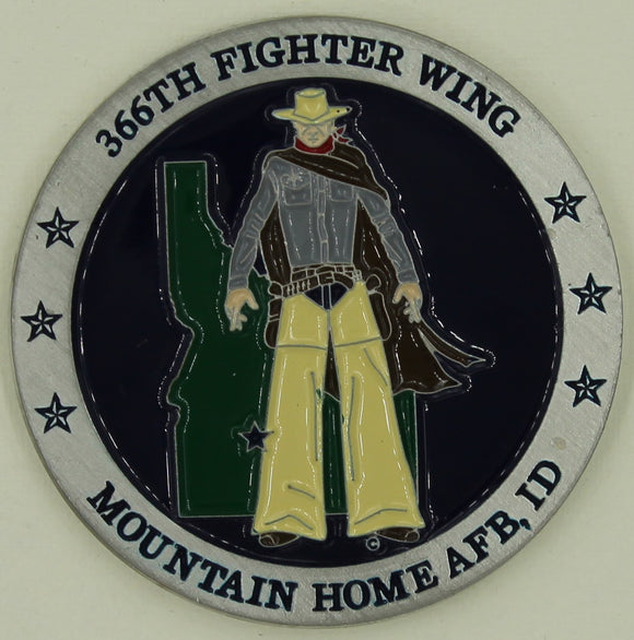 366th Fighter Wing Gunslingers Air Force Challenge Coin