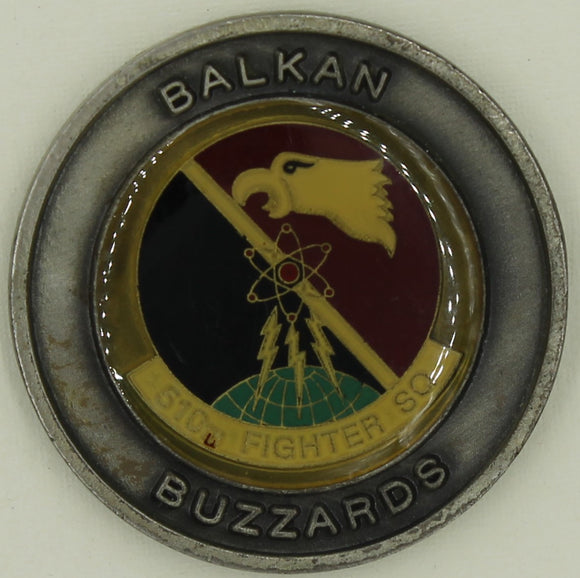 510th Fighter Sq Balkan Buzzards Air Force Challenge Coin