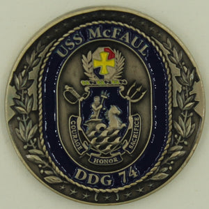 USS McFaul DDG-74 Navy Challenge Coin