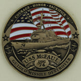 USS McFaul DDG-74 Navy Challenge Coin