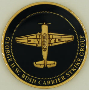 USS George H W Bush Carrier Strike Group Two/2 Navy Challenge Coin