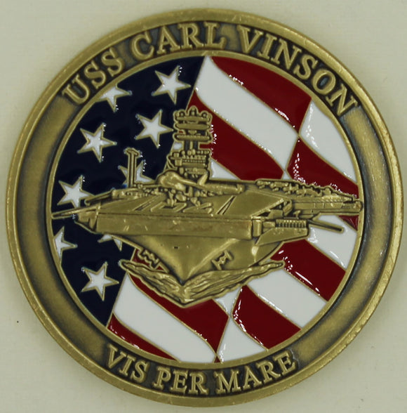 USS Carl Vinson Aircraft Carrier Navy Challenge Coin