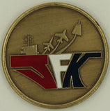 USS John F Kennedy Aircraft Carrier Navy Challenge Coin