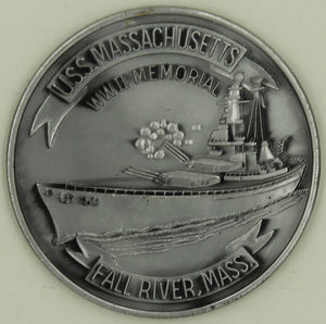 USS Massachusetts WWII Memorial Navy Challenge Coin