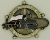 USS Texas SSN-775 Don't Mess With Texas! Navy Challenge Coin