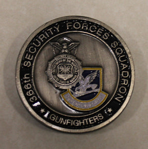 336th Security Forces Squadron Gunfighters Air Force Challenge Coin