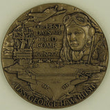 USS George H Bush Aircraft Carrier CVN-77 Navy Challenge Coin