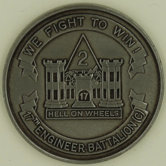 2nd Armored Division 17th Engineer Battalion Army Challenge Coin