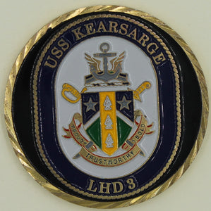 USS Kearsarge LHD-3 Navy Challenge Coin