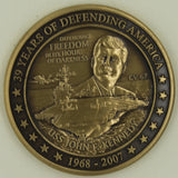 USS John F Kennedy CV-67 Aircraft Carrier 1968-2007 Navy Challenge Coin