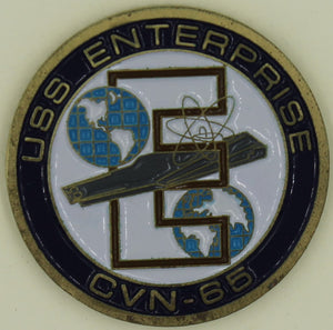 USS Enterprise Aircraft Carrier CVN-65 Navy Challenge Coin