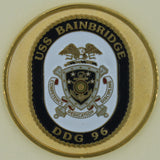 USS Bainbridge DDG-96 Navvy Challenge Coin