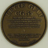 USS Leyte Gulf CG-55 Christened 1986 Navy Challenge Coin