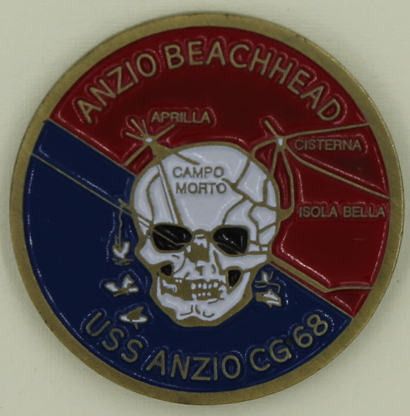 USS Anzio CG-68 Stand and Fight Navy Challenge Coin