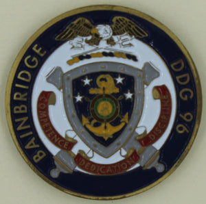 USS Bainbridge DDG-96 Navy Challenge Coin