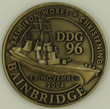 USS Bainbridge DDG-96 Navy Challenge Coin