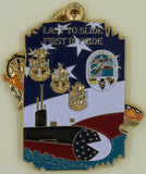 USS Columbia SSN-771 Last To Slide First IN Pride Chiefs Mess Navy Challenge Coin