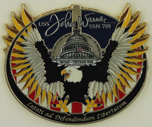 USS John Wayne SSN-785 Chief's Mess Navy Challenge Coin