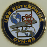 USS Enterprise CVN-65 Aircraft Carrier Command Master Chief Navy Challenge Coin