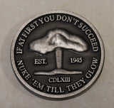 Nuclear Weapons Specialist AFSC 2W2 Antique Silver Air Force Challenge Coin