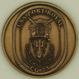 USS Port Royal CG-73 The Will To Win Navy Challenge Coin