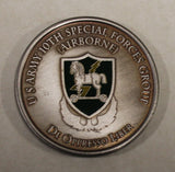 10th Special Forces Group Airborne Commander & CSM Army Challenge Coin