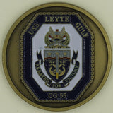 USS Leyte Gulf CG-56 Navy Challenge Coin