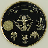 Naval Special Warfare SEAL Team Three/3 With Troops Insignia Navy Challenge Coin