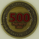 Computer Sciences Corporation CSC 500 Feb 06 Army Challenge Coin