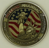 Freedom Financial Solutions Armed Forces Challenge Coin