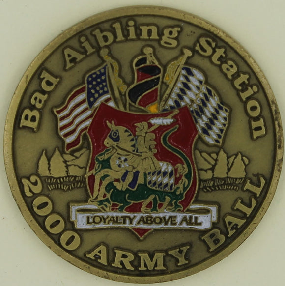 Bad Aibling Station NSA SIGINT RSOC Echelon 2000 Army Ball Challenge Coin