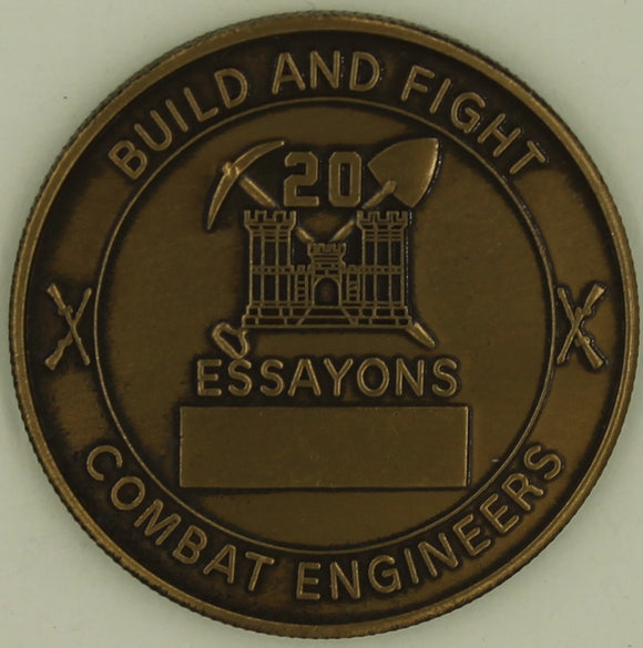 20th Engineer Battalion Combat Army Challenge Coin