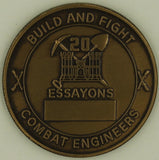 20th Engineer Battalion Combat Army Challenge Coin