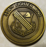 354th Fighter Wing Arctic Warrior Iceman Eielson Air Force Base Alaska Air Force Challenge Coin