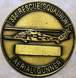 33rd Rescue Squadron Aerial Gunner Pararescue/PJ Air Force Challenge Coin