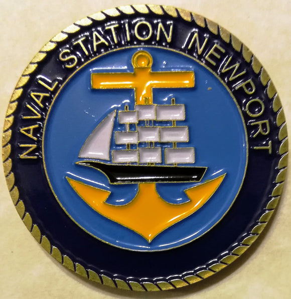 Naval Station Newport Navy Challenge Coin