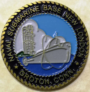 Naval Submarine Base New London Groton Conneticut Navy Challenge Coin