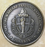 1st Special Warfare Training Battalion JFK serial # 0255 Army Challenge Coin