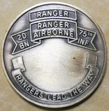 2nd Battalion 75th Infantry Ranger Airborne 1974 October Army Challenge Coin
